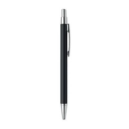 Pix din aluminiu reciclat negru cu accente metalice argintii pentru scris profesional