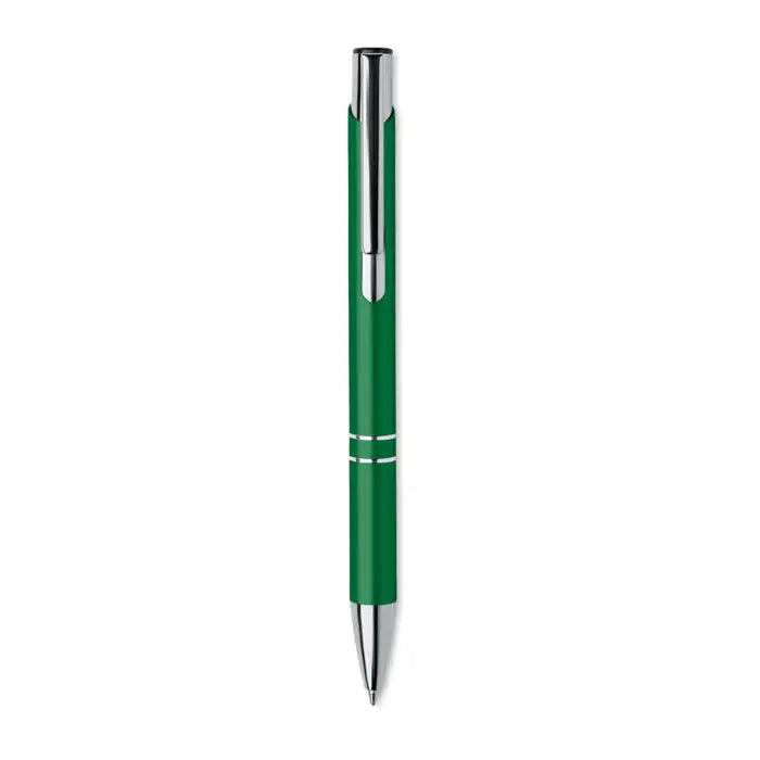 Pix din aluminiu reciclat verde cu accente metalice argintii și design modern elegant