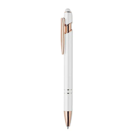 Pix din aluminiu reciclat alb cu accente rose gold si design modern si elegant