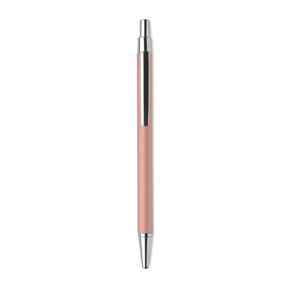 Pix din aluminiu reciclat cu corp rose gold si clips si varf metalic argintiu pentru scris elegant