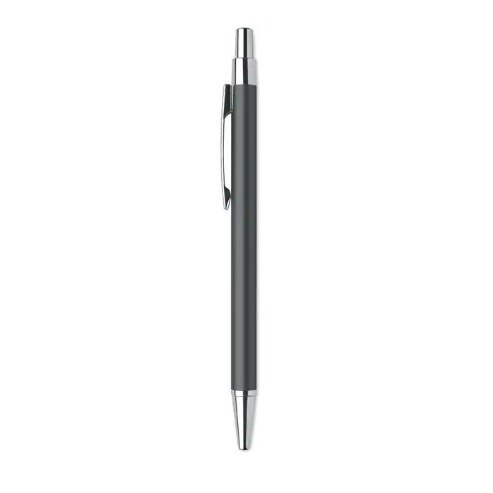 Pix din aluminiu reciclat negru mat cu accente metalice argintii pentru scris elegant