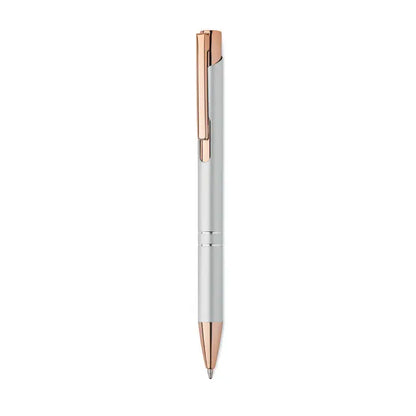 Pix din aluminiu reciclat argintiu si roz auriu cu design modern minimal si corp subtire