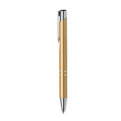 Pix din aluminiu reciclat auriu cu accente argintii și design modern pentru scris precis și elegant