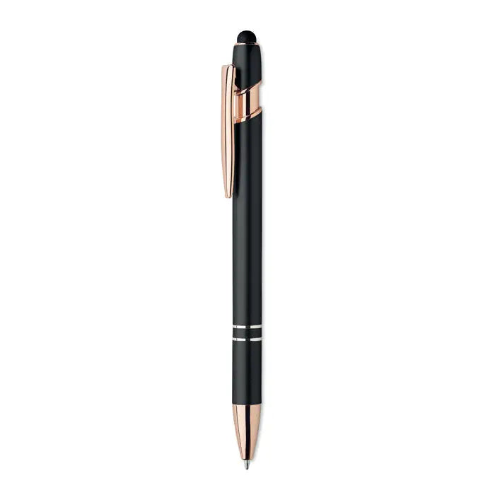 Pix din aluminiu reciclat stilou digital negru si auriu rose gold cu design modern si elegant