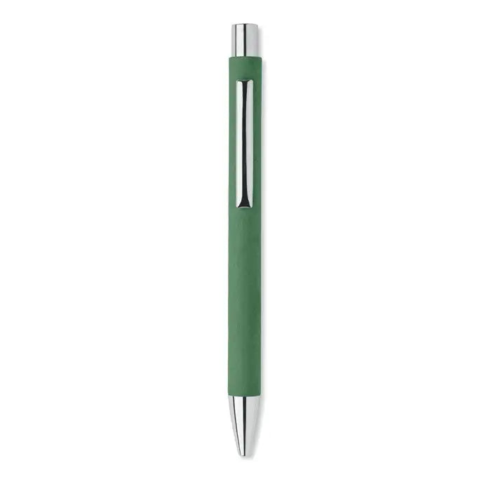 Pix din hartie reciclata cu design verde mat si accente argintii metalice elegante