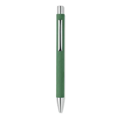 Pix din hartie reciclata cu design verde mat si accente argintii metalice elegante