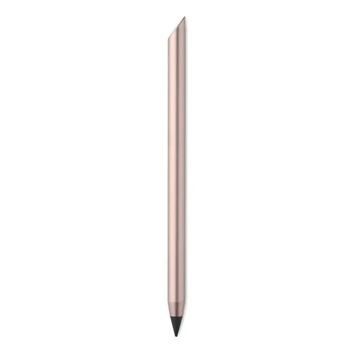 Pix fara cerneala de lunga durata cu stylus metalic rose gold, design subtire si varf negru pentru precizie