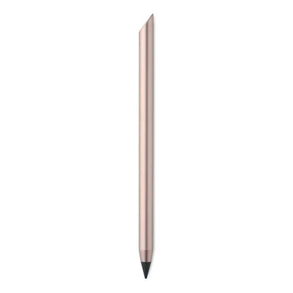 Pix fara cerneala de lunga durata cu stylus metalic rose gold, design subtire si varf negru pentru precizie
