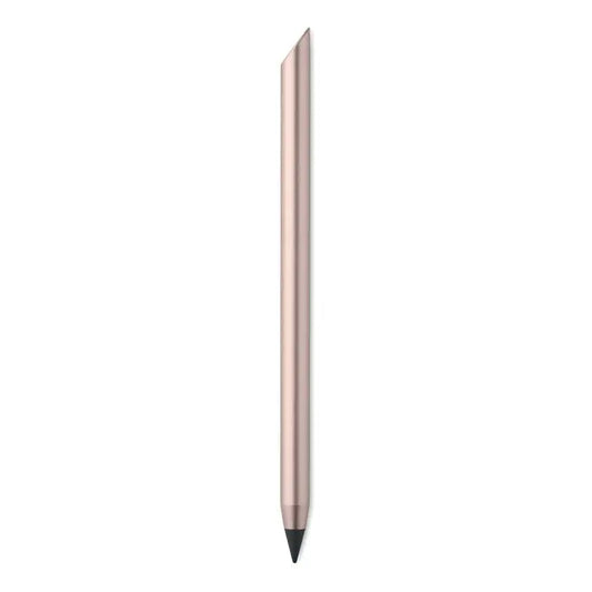 Pix fara cerneala de lunga durata cu stylus metalic rose gold, design subtire si varf negru pentru precizie
