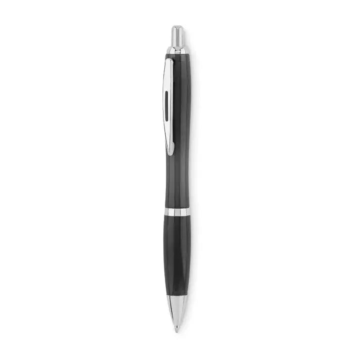 Pix in rpet pix cu pix stilou negru si argintiu cu prindere texturata si accente metalice elegante