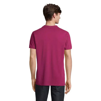 Tricou polo bărbați magenta planet men cu guler clasic mâneci scurte și material de 170g