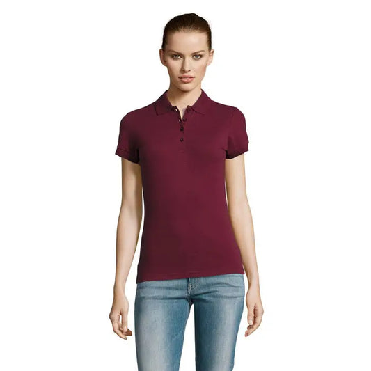Polo dama passion 170 maron cu guler clasic si maneci scurte confectionat din material confortabil pentru femei