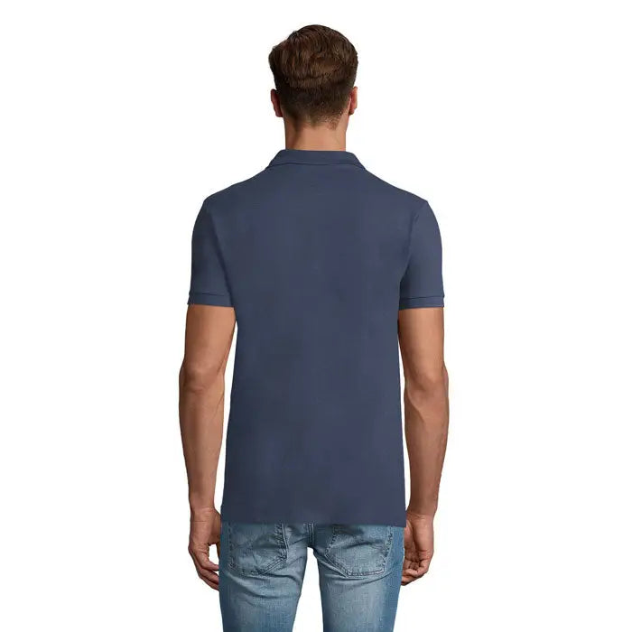 Tricou polo bărbătesc navy blue perfect men 180g cu mâneci scurte, guler clasic și manșete reiate
