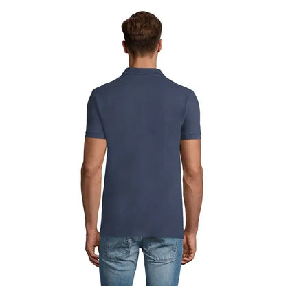 Tricou polo bărbătesc navy blue perfect men 180g cu mâneci scurte, guler clasic și manșete reiate