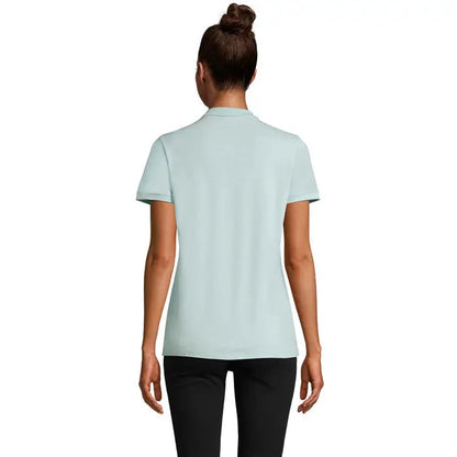 Polo planet women 170g este un tricou polo cu mânecă scurtă, verde mentă deschis, din material ușor de 170g