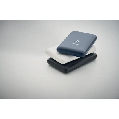 Power bank 5000 mAh navy blue cu design elegant dreptunghiular și finisaj mat pentru încărcare portabilă rapidă