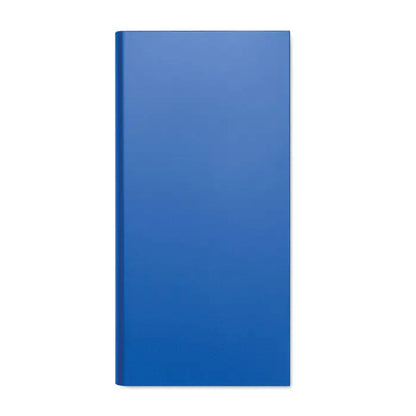 Power bank 8000 mah albastru solid cu finisaj mat neted si design dreptunghiular elegant