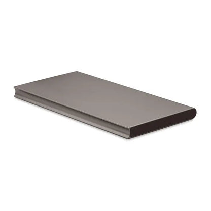 Stand pentru tabletă dreptunghiular mat gri închis cu margini rotunjite pentru power bank 8000 mAh minimalist