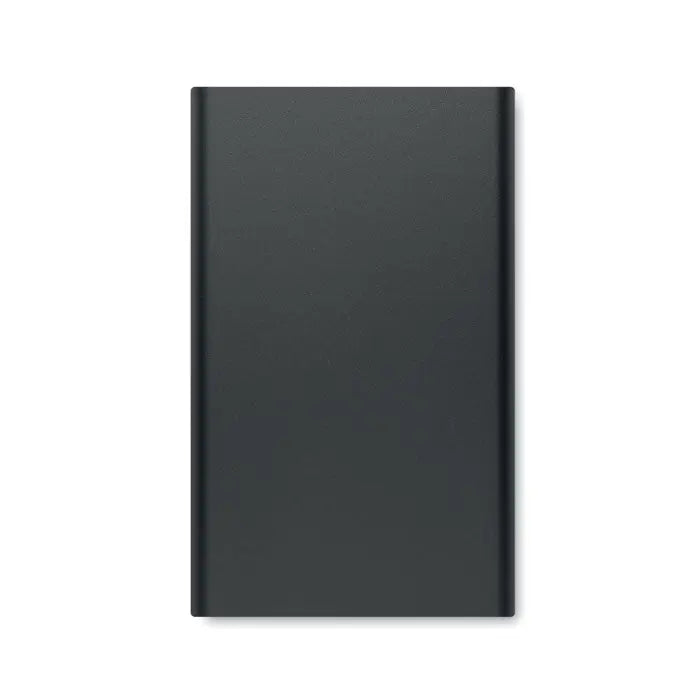 Power bank portabil negru de 4000 mah cu finisaj mat și conector tip c