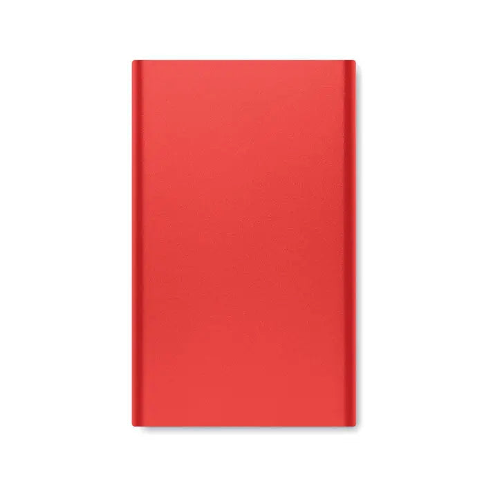 Power bank de 4000 mah tip c portabil roșu cu finisaj mat neted pentru încărcare rapidă