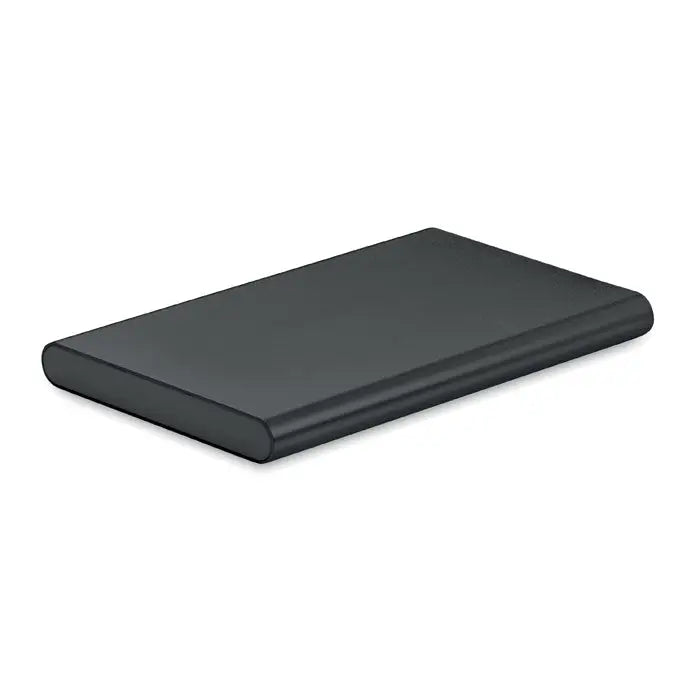 Power bank de 4000 mah tip c negru dreptunghiular cu margini rotunjite si finisaj mat