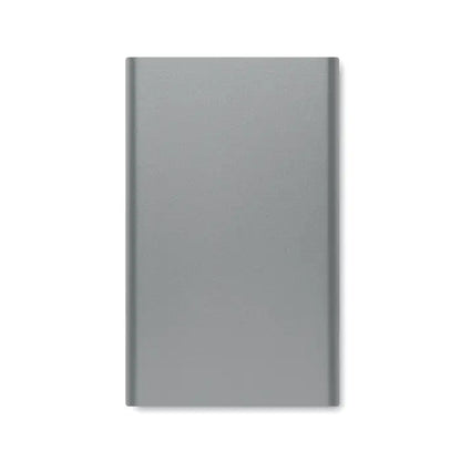 Power bank de 4000 mah tip c portabil gri cu finisaj mat si colturile rotunjite