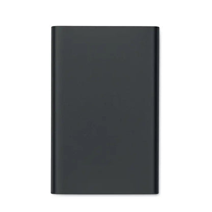 Power bank incarcator wireless negru dreptunghiular mat portabil cu finisaj mat pentru incarcare wireless