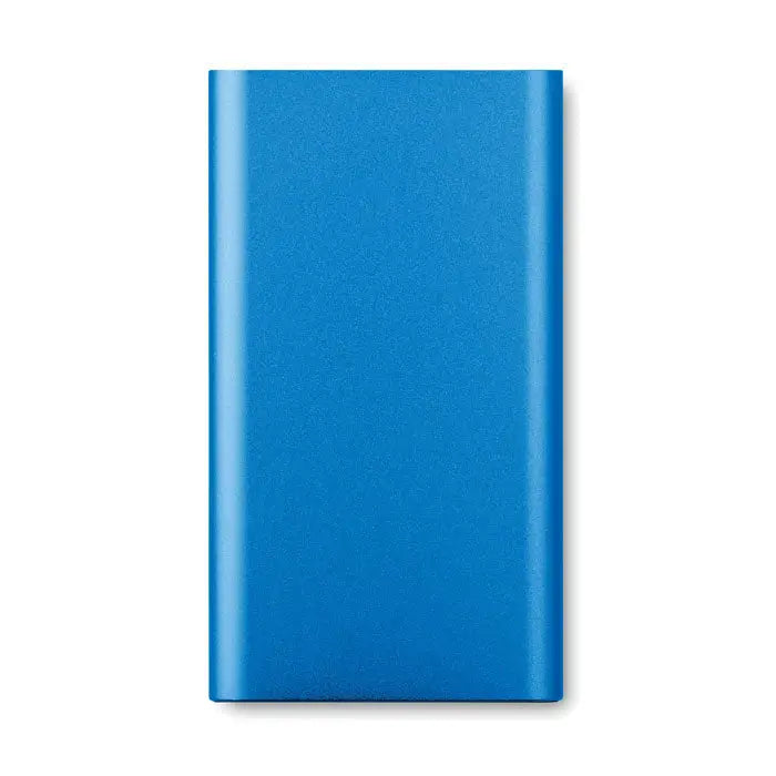 Power bank wireless 4000mah albastru rectangular cu finisaj mat portabil si usor de utilizat