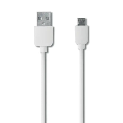 Cablu alb usb la micro usb cu conectori din plastic turnat pentru powerbank solar de 4000 mah