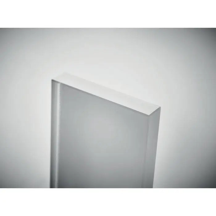 Premiul de cristal block de expunere acrilic transparent cu margini lustruite si design dreptunghiular minimalist
