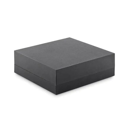 Cutie cadou pătrată neagră mate premiul de cristal cu design minimalist curat