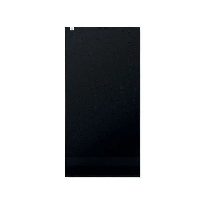 Ecran asamblare smartphone negru cu finisaj lucios si design minimalist pentru prosop bumbac organic 100x50cm