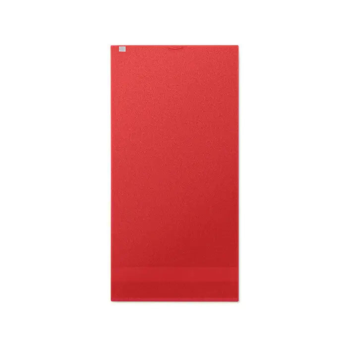 Prosop bumbac organic 100x50cm cu textură roșie pentru yoga din bumbac organic