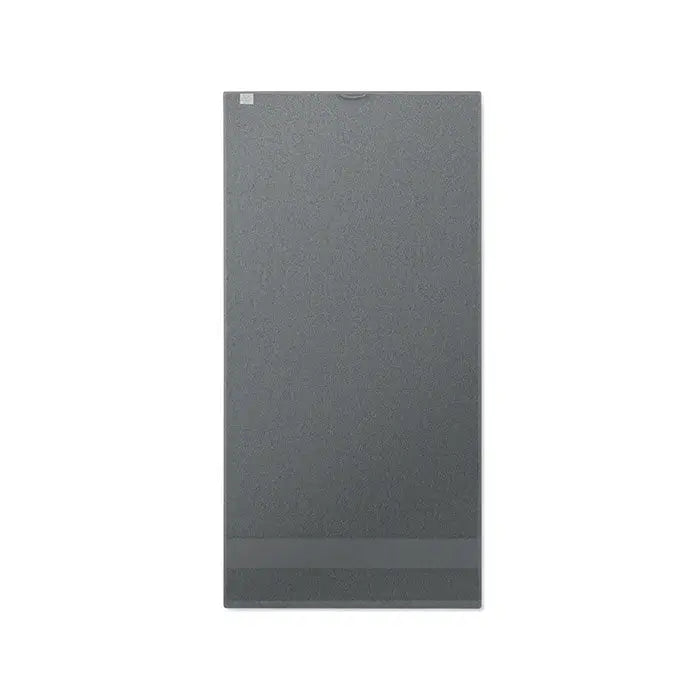 Panou texturat gri pe partea din spate a unui prosop bumbac organic sony xperia 100x50cm