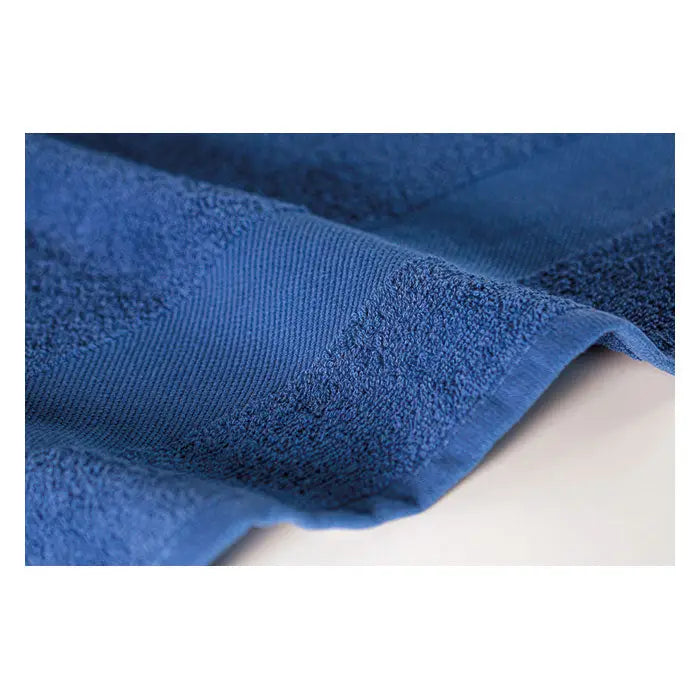 Prosop bumbac organic 100x50cm albastru inchis, 100% bumbac, material moale si textura placuta pentru baie
