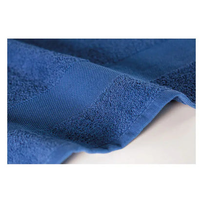 Prosop bumbac organic 100x50cm albastru inchis, 100% bumbac, material moale si textura placuta pentru baie