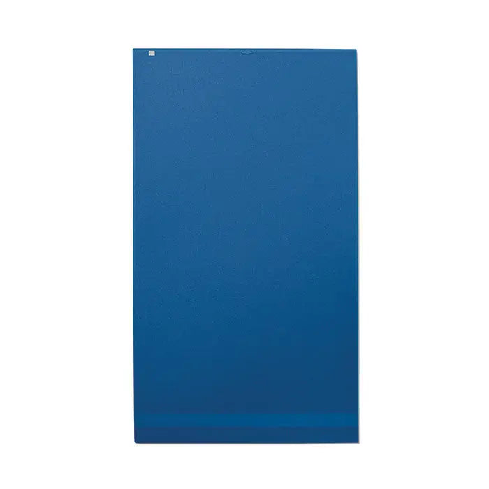 Prosop bumbac organic 180x100cm dreptunghiular albastru cu gradient subtil si suprafata texturata
