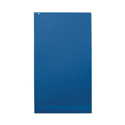 Prosop bumbac organic 180x100cm dreptunghiular albastru cu gradient subtil si suprafata texturata