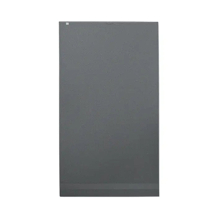 Panou dreptunghiular negru mat texturat minimal pentru prosop bumbac organic 180x100cm