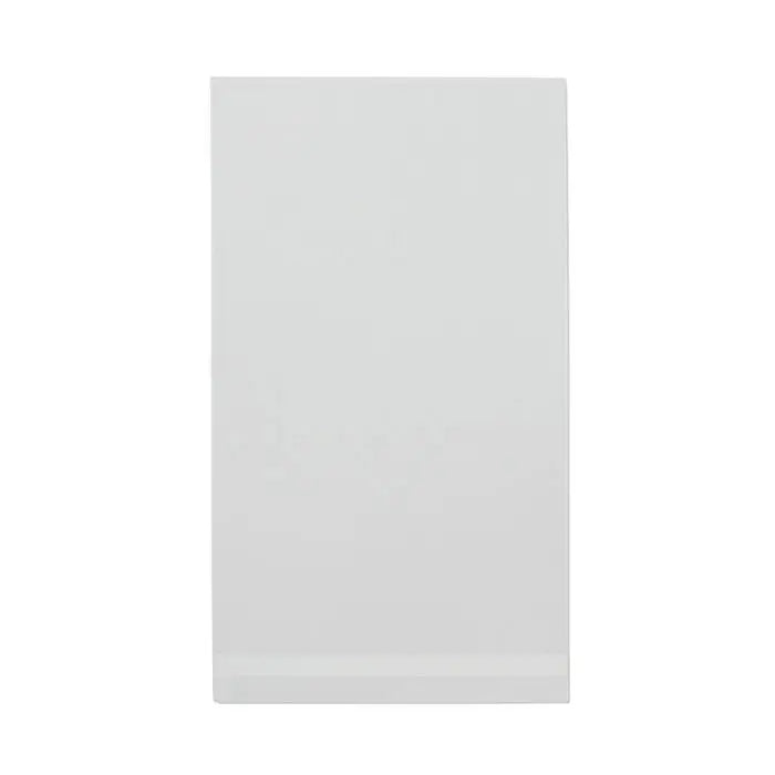 Cardholder dreptunghiular alb din plastic lucios pentru prosop bumbac organic 180x100cm