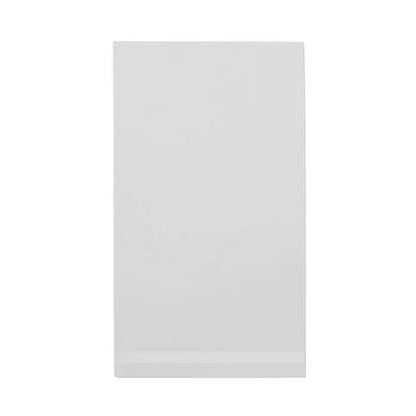 Cardholder dreptunghiular alb din plastic lucios pentru prosop bumbac organic 180x100cm