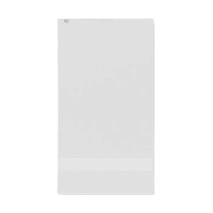 Prosop organic 50x30cm alb din plastic cu suprafata texturata subtil si benzile orizontale usoare jos