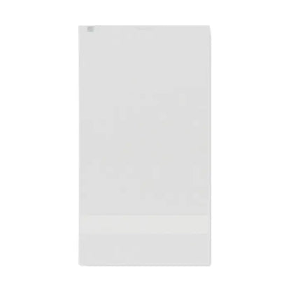 Prosop organic 50x30cm alb din plastic cu suprafata texturata subtil si benzile orizontale usoare jos