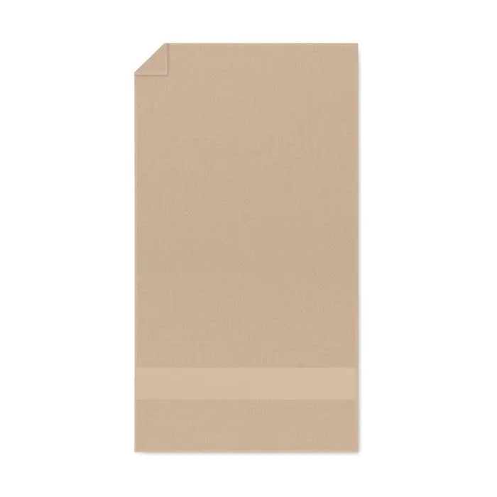 Prosop organic 50x30cm din hartie texturata bej cu o banda orizontala subtila aproape de partea de jos