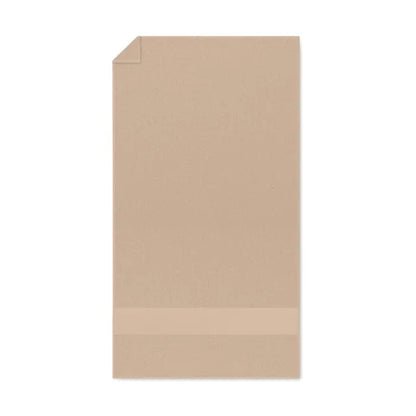 Prosop organic 50x30cm din hartie texturata bej cu o banda orizontala subtila aproape de partea de jos