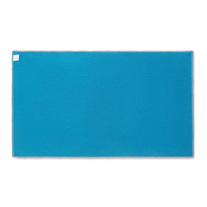 Prosop seaqual 100x170cm albastru solid cu suprafata texturata si margini finisate pentru utilizare eficienta