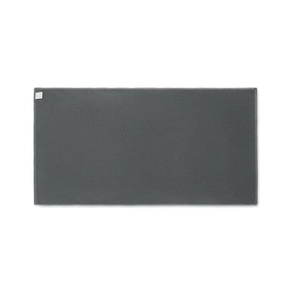 Prosop seaqual 70x140cm dreptunghiular gri închis cu suprafață texturată și plușată din material sustenabil
