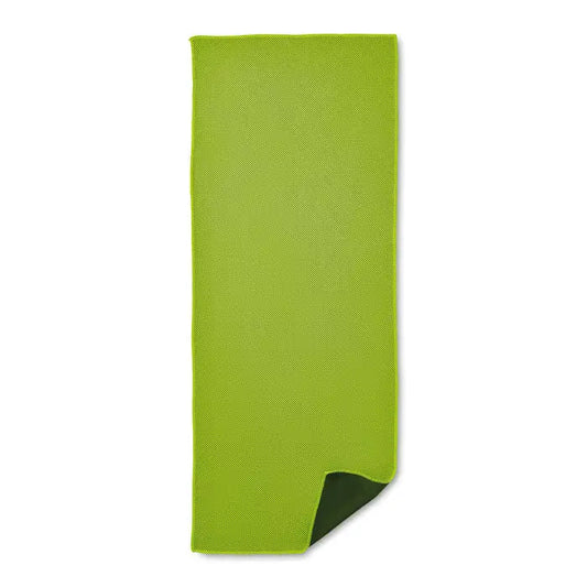Prosop sport lime verde lime din microfibră cu fața inferioară verde închis pentru uz sportiv