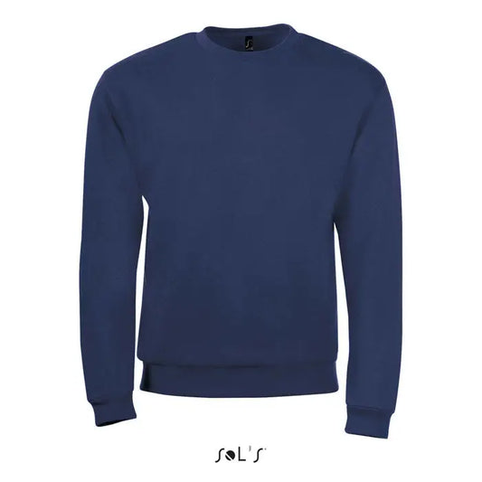 Navy blue crewneck pullover barbati pajian 260g din bumbac 100 pentru uz casual