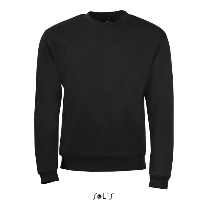 Pullover barbati pajian negru din bumbac moale cu maneci si tiv reiate pentru confort maxim